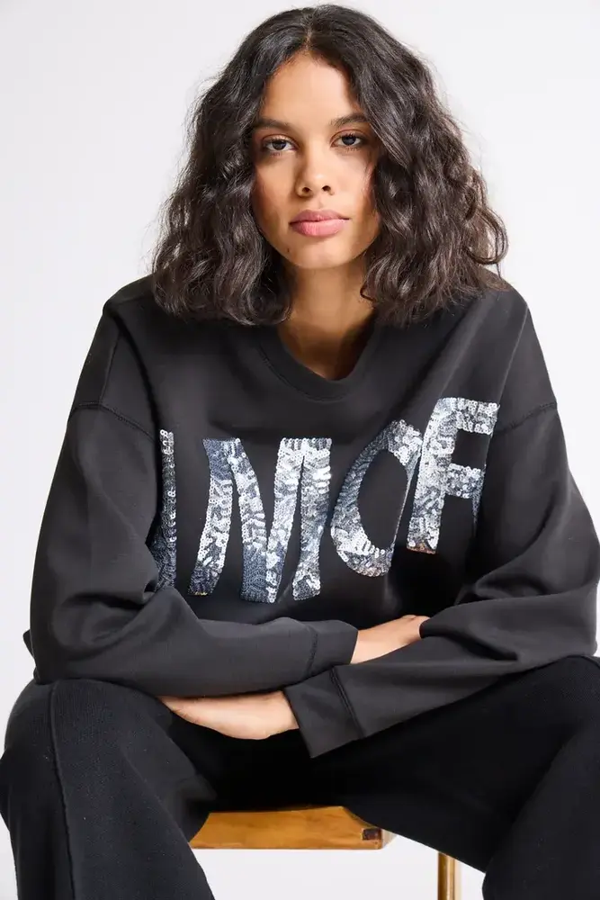 ICHI Kelicia Sweatshirt - Black