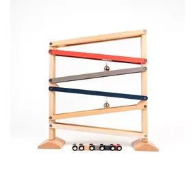 Houten Autobaan met bel