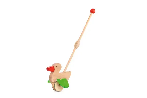 Houten Loopstok Eend Houten Loopstok Eend