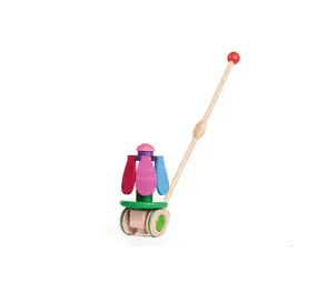 Houten Loopstok Bloem Houten Loopstok Bloem