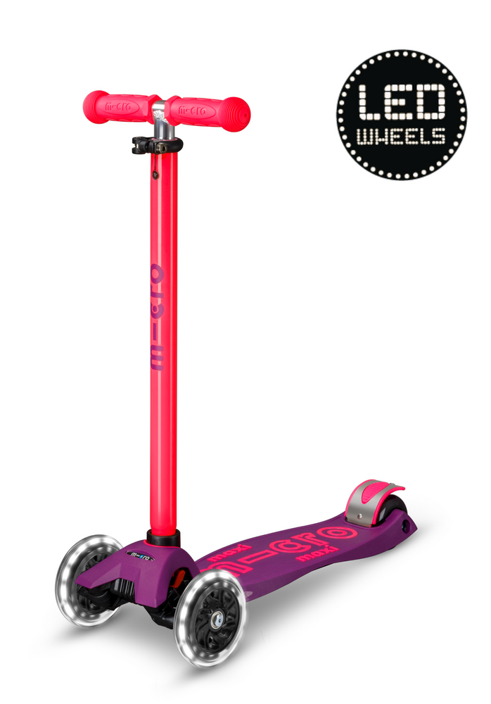 MicroStep Maxi Deluxe LED Paars Roze NEON MicroStep Maxi Deluxe LED Paars Roze NEON