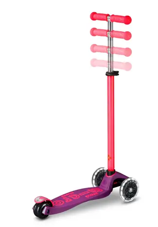 MicroStep Maxi Deluxe LED Paars Roze NEON MicroStep Maxi Deluxe LED Paars Roze NEON