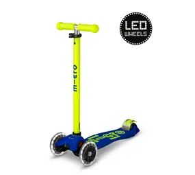 MicroStep Maxi Deluxe LED Blauw Geel NEON MicroStep Maxi Deluxe LED Blauw Geel NEON