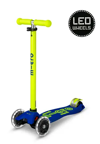 MicroStep Maxi Deluxe LED Blauw Geel NEON MicroStep Maxi Deluxe LED Blauw Geel NEON