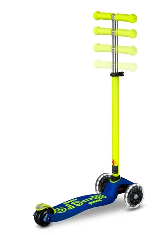 MicroStep Maxi Deluxe LED Blauw Geel NEON MicroStep Maxi Deluxe LED Blauw Geel NEON