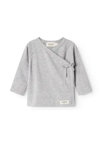 MarMar Copenhagen T-Shirt Tut Wrap LS – Light Grey Melange MarMar Copenhagen T-Shirt Tut Wrap LS – Light Grey Melange