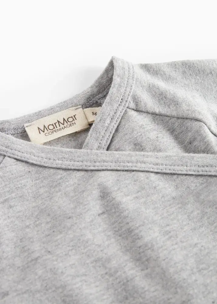 MarMar Copenhagen T-Shirt Tut Wrap LS – Light Grey Melange MarMar Copenhagen T-Shirt Tut Wrap LS – Light Grey Melange