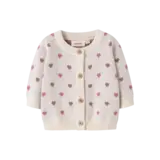 Lil' Atelier Saran LS Knit Card Heart - Turtledove Sepia Tint Lil' Atelier Saran LS Knit Card Heart - Turtledove Sepia Tint