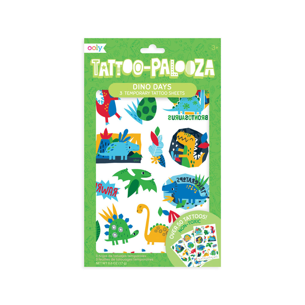 Ooly Temporary Tattoo - Dino Days Ooly Temporary Tattoo - Dino Days