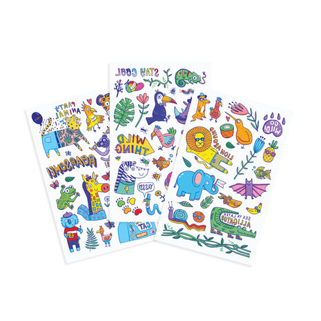 Ooly Temporary Tattoo - Party Animals Ooly Temporary Tattoo - Party Animals
