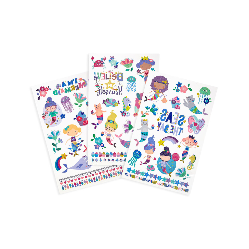 Ooly Temporary Tattoo - Mermaid Magic Ooly Temporary Tattoo - Mermaid Magic