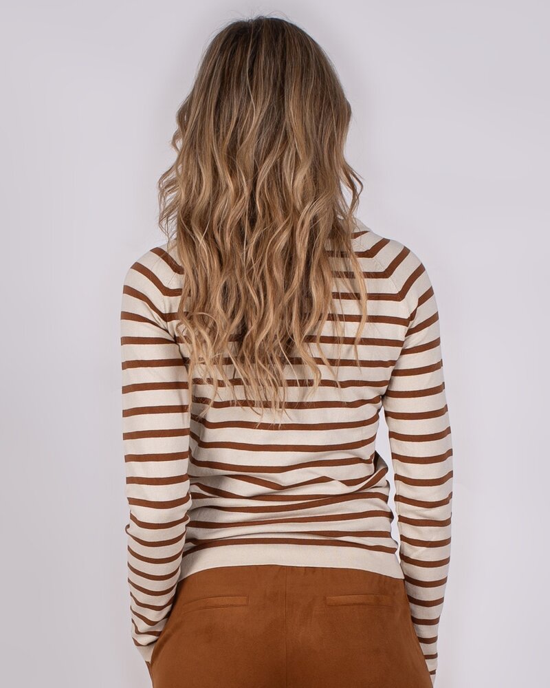 The Clothed Top Kiev - Stripe Bronze Pale The Clothed Top Kiev - Stripe Bronze Pale