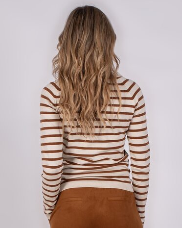 The Clothed Top Kiev - Stripe Bronze Pale The Clothed Top Kiev - Stripe Bronze Pale
