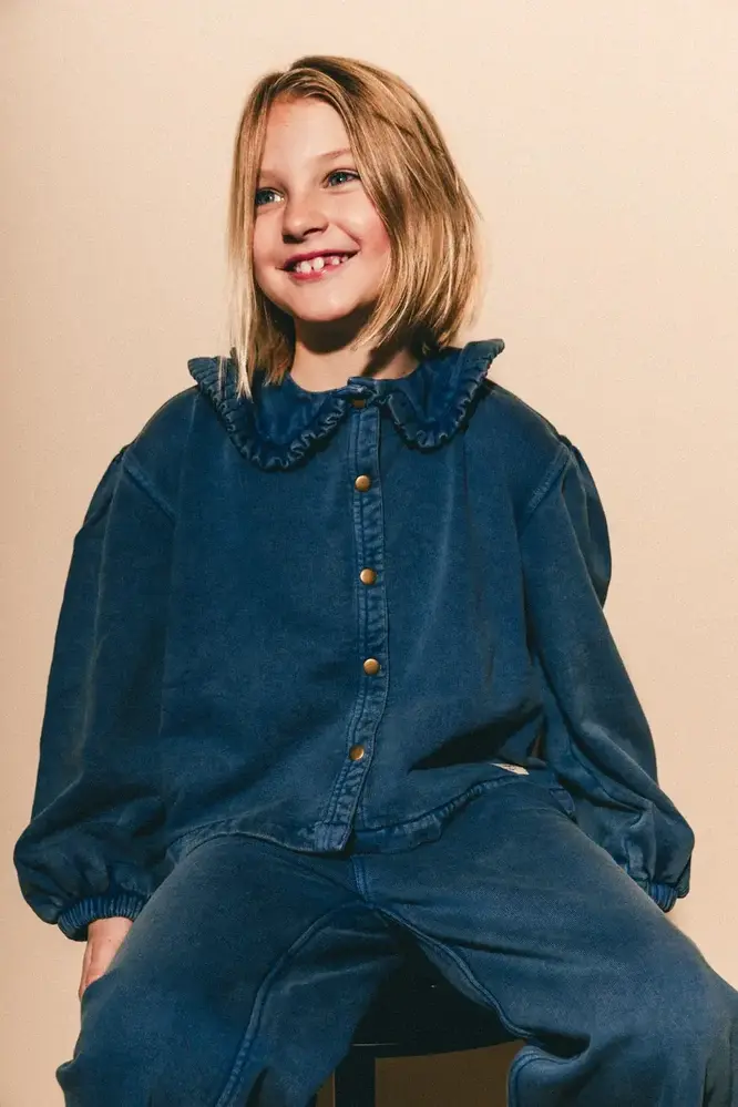 Labo De Colores Blouse Mea - Blue Denim