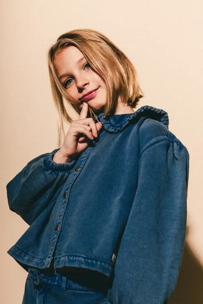 Labo De Colores Blouse Mea - Blue Denim