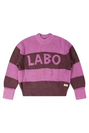 Labo De Colores Trui Rhone - Pink Stripes