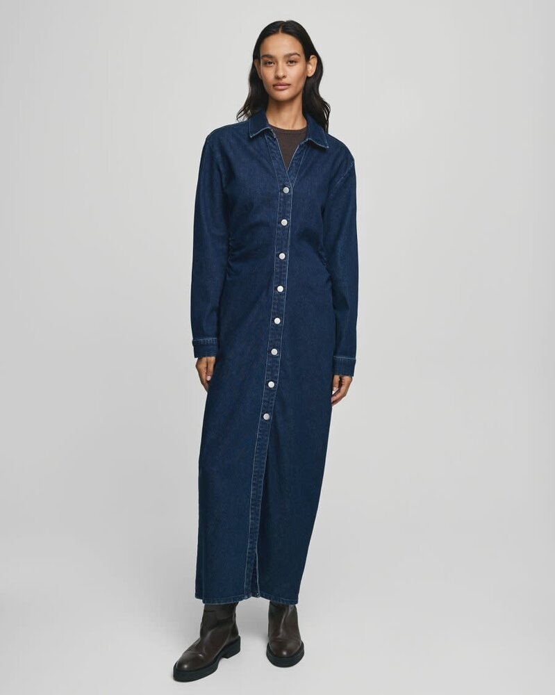 MSCH Mow Shirt Dress – Dark Blue Wash MSCH Mow Shirt Dress – Dark Blue Wash
