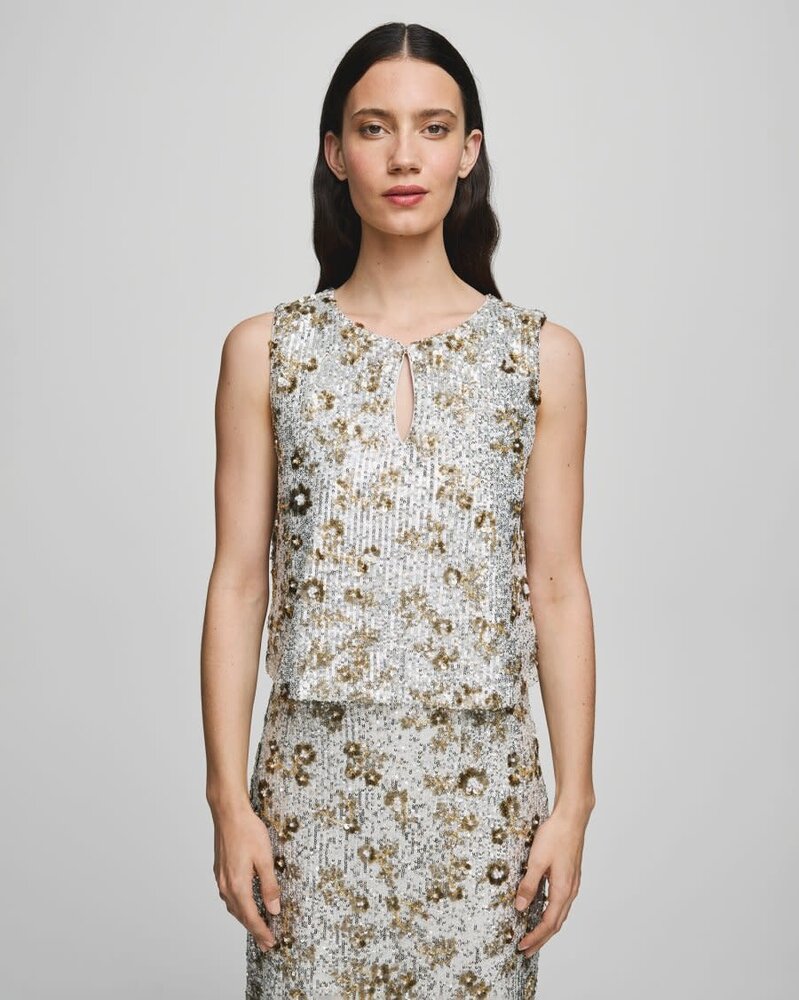 MSCH Magnolia SL Top EMB – Silver T Coco