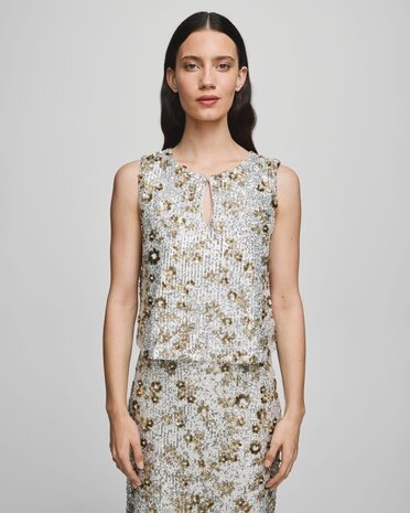 MSCH Magnolia SL Top EMB – Silver T Coco