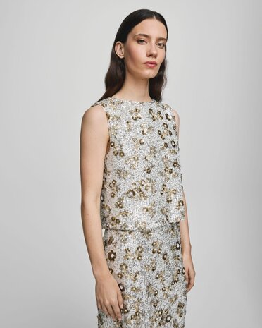 MSCH Magnolia SL Top EMB – Silver T Coco