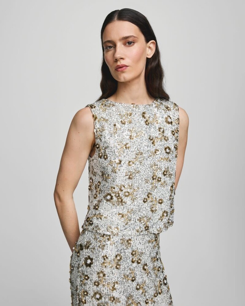 MSCH Magnolia SL Top EMB – Silver T Coco