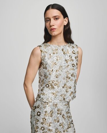 MSCH Magnolia SL Top EMB – Silver T Coco