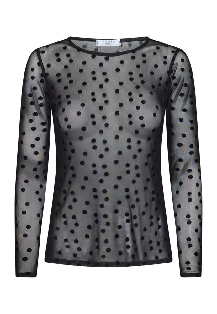 SistersPoint New Gani Blouse - Black Dot
