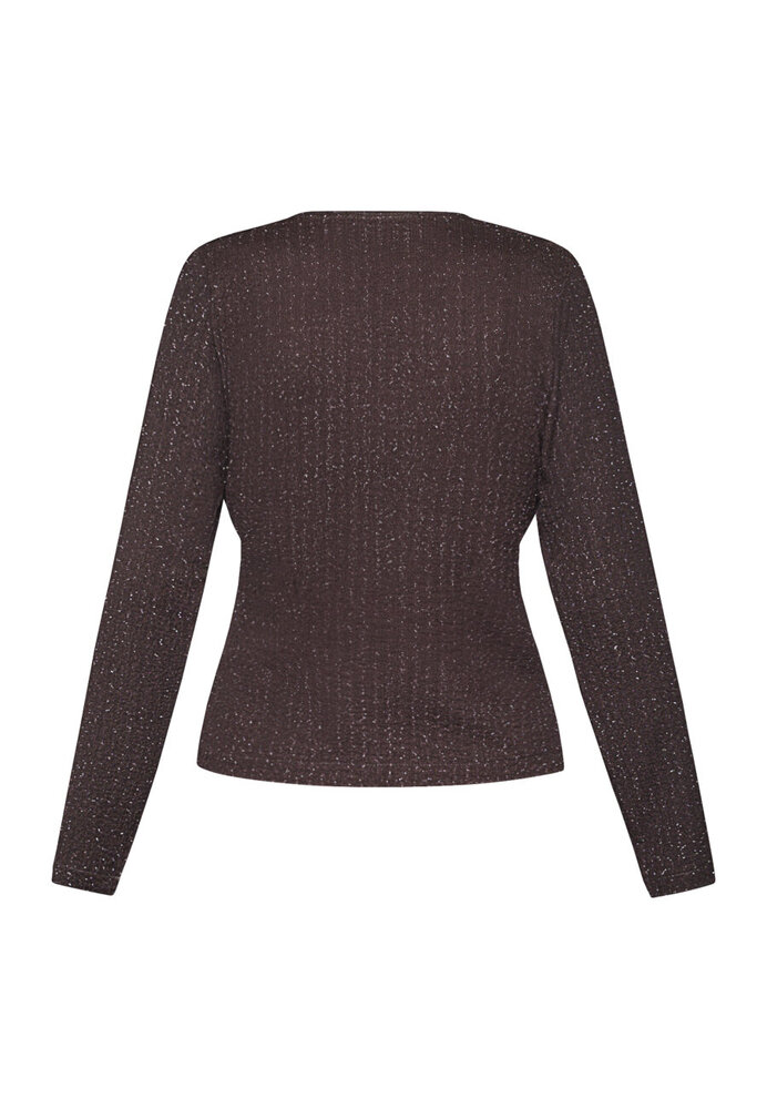 SistersPoint Gevela Shirt - Chocolate/Silver