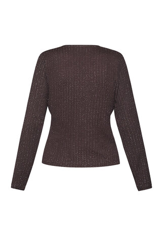 SistersPoint Gevela Shirt - Chocolate/Silver