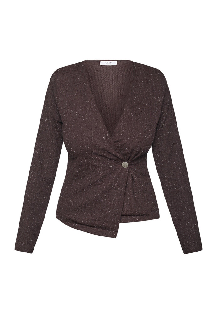 SistersPoint Gevela Shirt - Chocolate/Silver