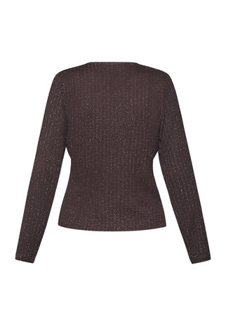 SistersPoint Gevela Shirt - Chocolate/Silver