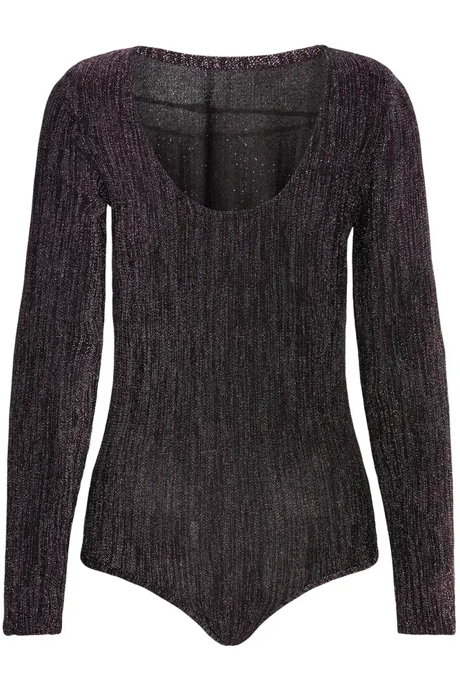 ICHI Bahara Bodystocking - Black