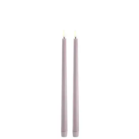 Uyuni LED slim taper candle, Light lavender, Smooth - 2,3x32 cm Uyuni LED slim taper candle, Light lavender, Smooth - 2,3x32 cm