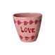 Rice Ceramic Oval Cup - Handpainted LOVE Rice Ceramic Oval Cup - Handpainted LOVE