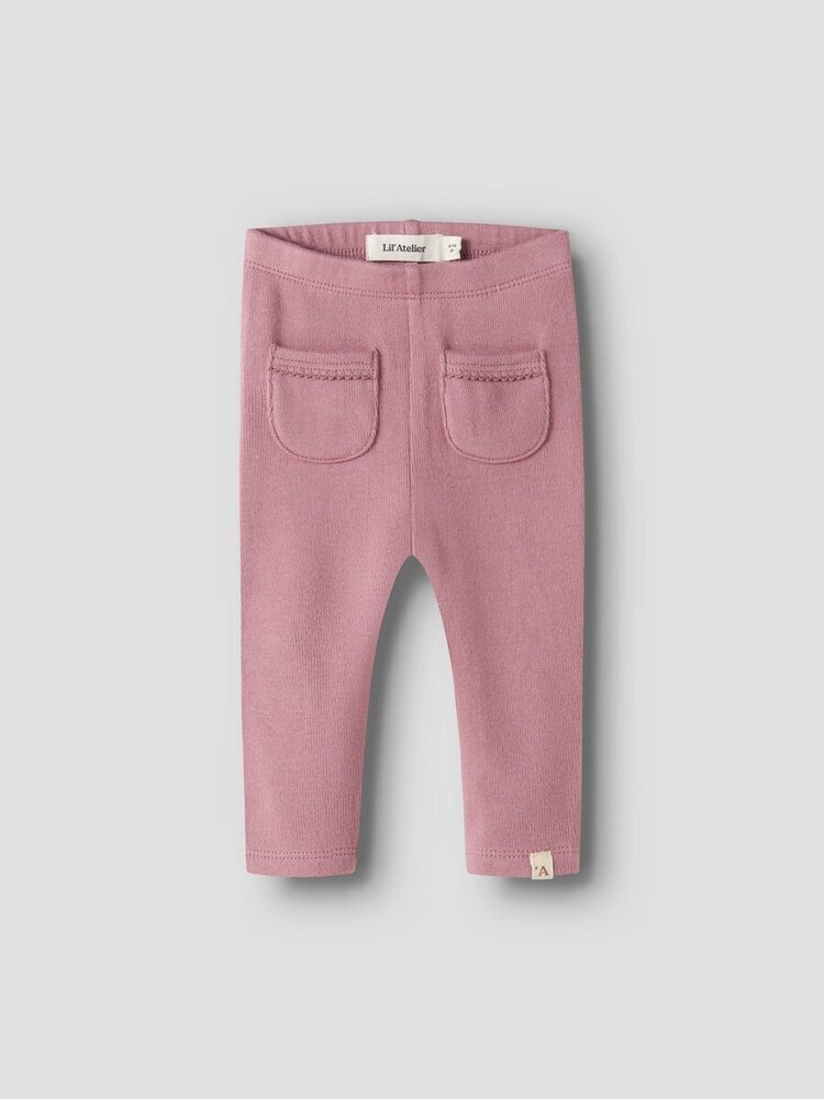 Lil' Atelier Thora Huk Slim Legging – Nostalgia Rose