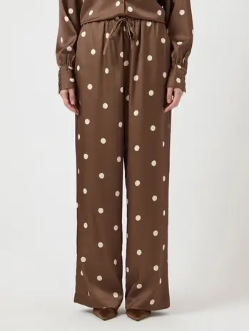 Y.A.S Pella HW Pant - Pinecone Ecru Dots