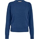 Peppercorn Remi Round Neck Long Sleeve Puff Knit Pullover - Blue Ensign Met. Peppercorn Remi Round Neck Long Sleeve Puff Knit Pullover - Blue Ensign Met.