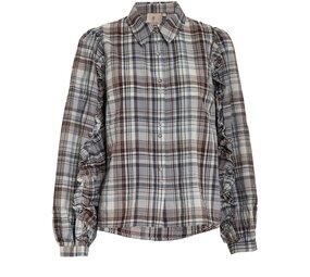 Peppercorn Luna Shirt - Steel Grey Checked Peppercorn Luna Shirt - Steel Grey Checked
