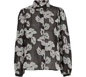 Peppercorn Magdalena Shirt - Black Jacquard