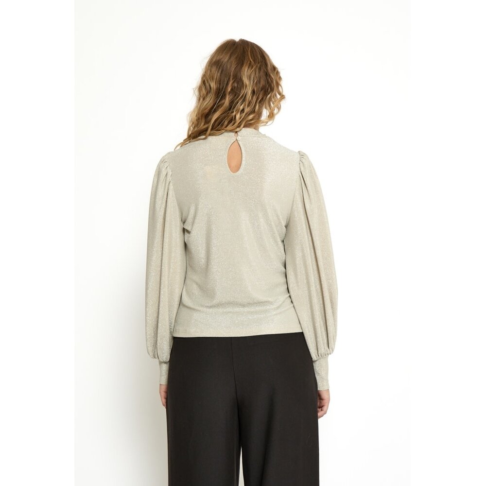 Peppercorn Lucina Blouse - Fog Sand Metal