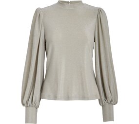 Peppercorn Lucina Blouse - Fog Sand Metal