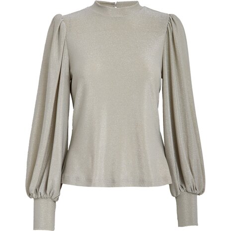 Peppercorn Lucina Blouse - Fog Sand Metal