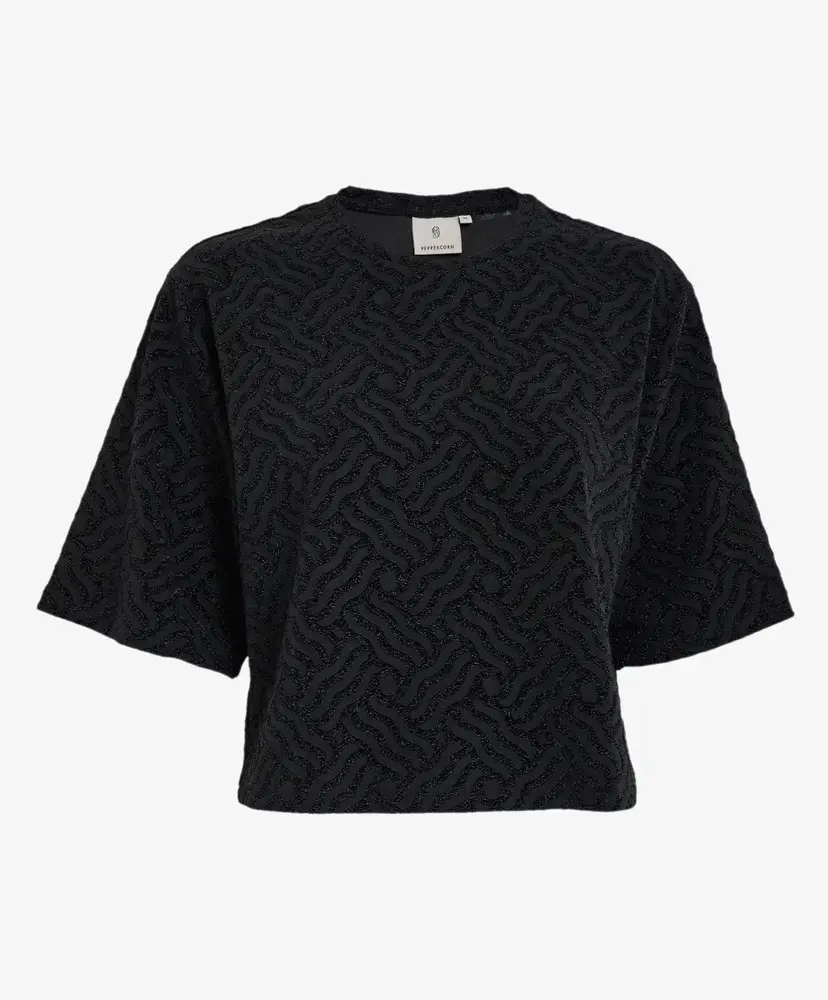 Peppercorn Lia Top - Black Jacquard