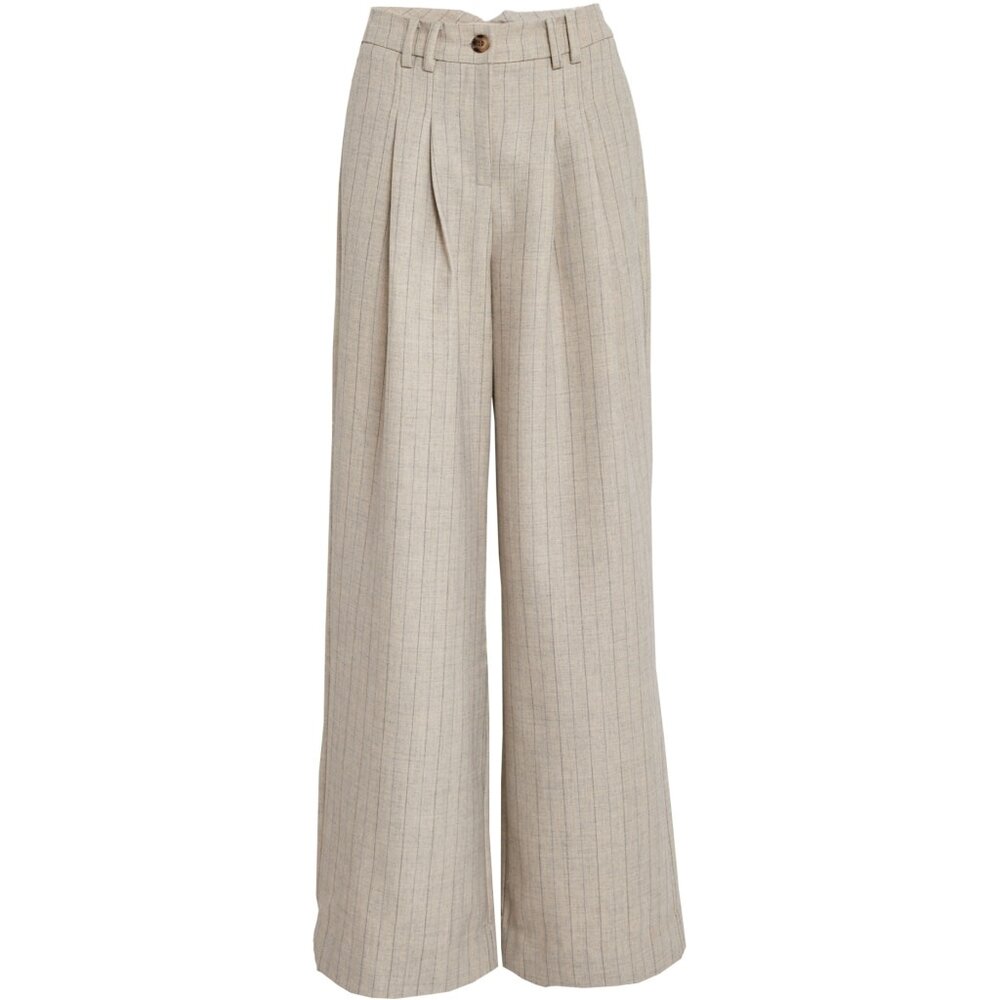 Peppercorn Lainey HW Pant - Fog Sand Stripe