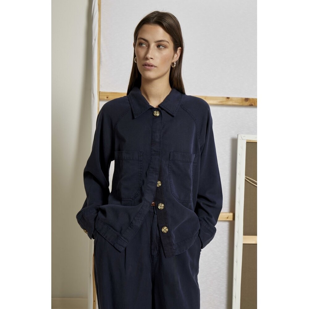 Peppercorn Kelly Shirt Jacket - Black Iris