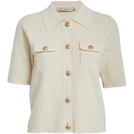 Peppercorn Kaylee Half Sleeve Cardigan - Whitecap Grey