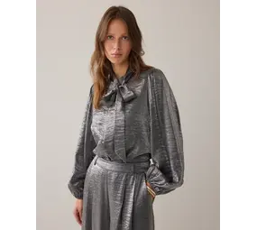 Summum Woman Blouse Metallic shine – Midgrey Summum Woman Blouse Metallic shine – Midgrey