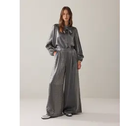 Summum Woman Trousers Metallic shine – Midgrey Summum Woman Trousers Metallic shine – Midgrey