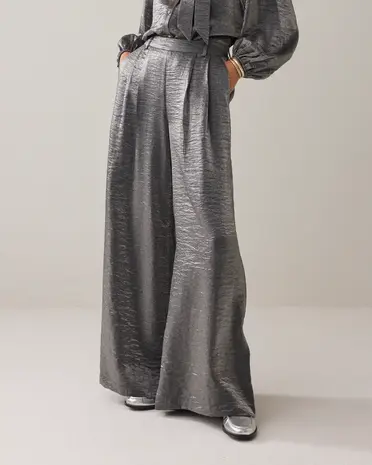 Summum Woman Trousers Metallic shine – Midgrey Summum Woman Trousers Metallic shine – Midgrey