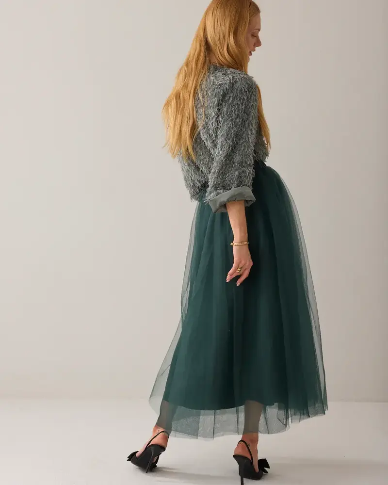 Summum Woman Skirt Mesh – Emeraldgreen Summum Woman Skirt Mesh – Emeraldgreen